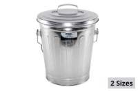 Picture of In The Ditch Galvanized Steel Trash Can with Lid